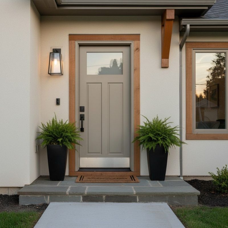 Exterior Door Staining